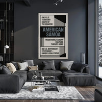 American Samoa Unique U.S. Territory Poster PosterGoat