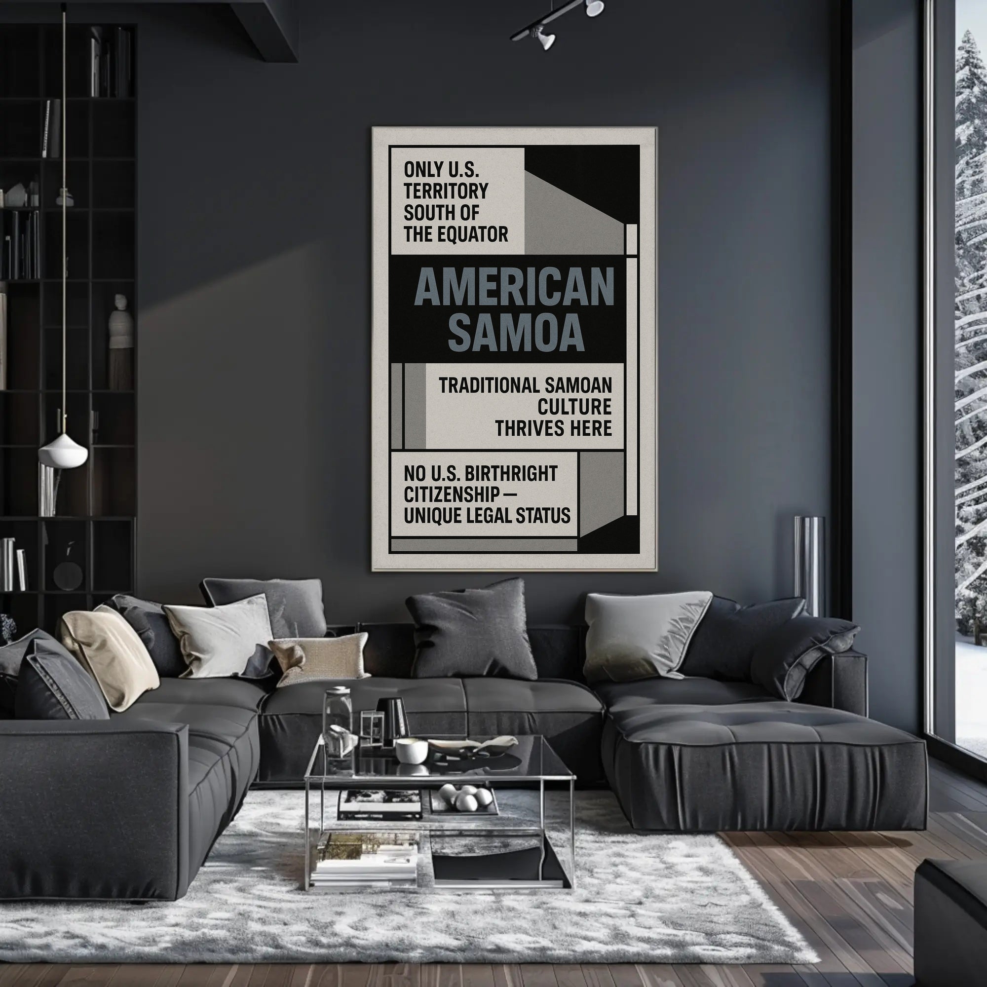 American Samoa Unique U.S. Territory Poster PosterGoat