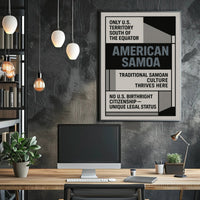 American Samoa Unique U.S. Territory Poster PosterGoat