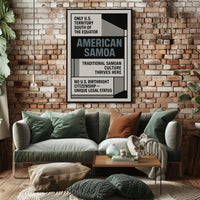 American Samoa Unique U.S. Territory Poster PosterGoat