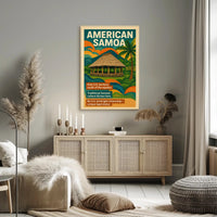 American Samoa Unique U.S. Territory Poster PosterGoat