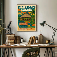 American Samoa Unique U.S. Territory Poster PosterGoat