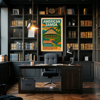 American Samoa Unique U.S. Territory Poster PosterGoat