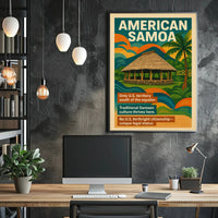 American Samoa Unique U.S. Territory Poster PosterGoat