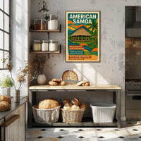 American Samoa Unique U.S. Territory Poster PosterGoat