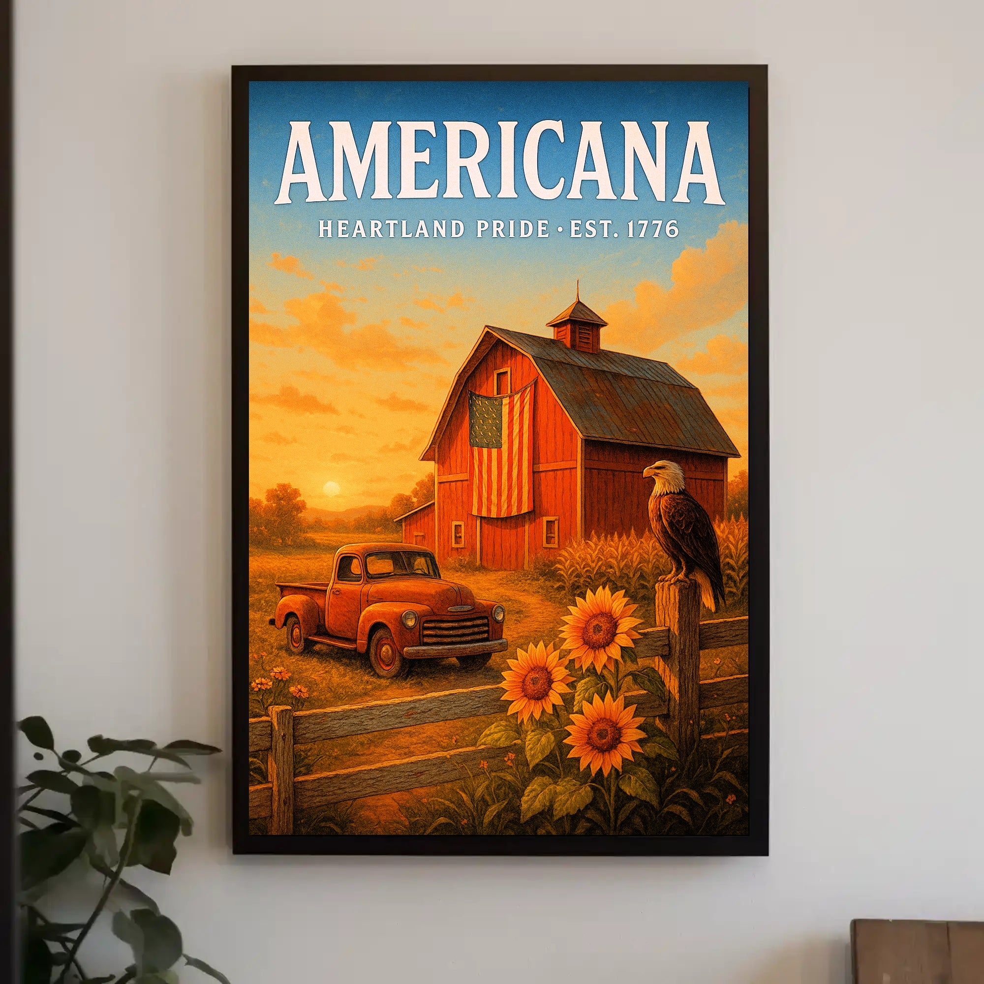 Americana Heartland Pride Poster PosterGoat