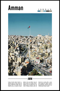Amman Cityscape: Blend of Old and New Urban or Cityscape Poster PosterGoat