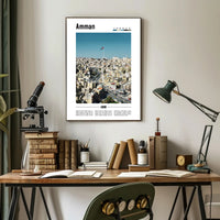 Amman Cityscape: Blend of Old and New Urban or Cityscape Poster PosterGoat