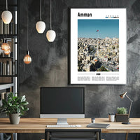 Amman Cityscape: Blend of Old and New Urban or Cityscape Poster PosterGoat