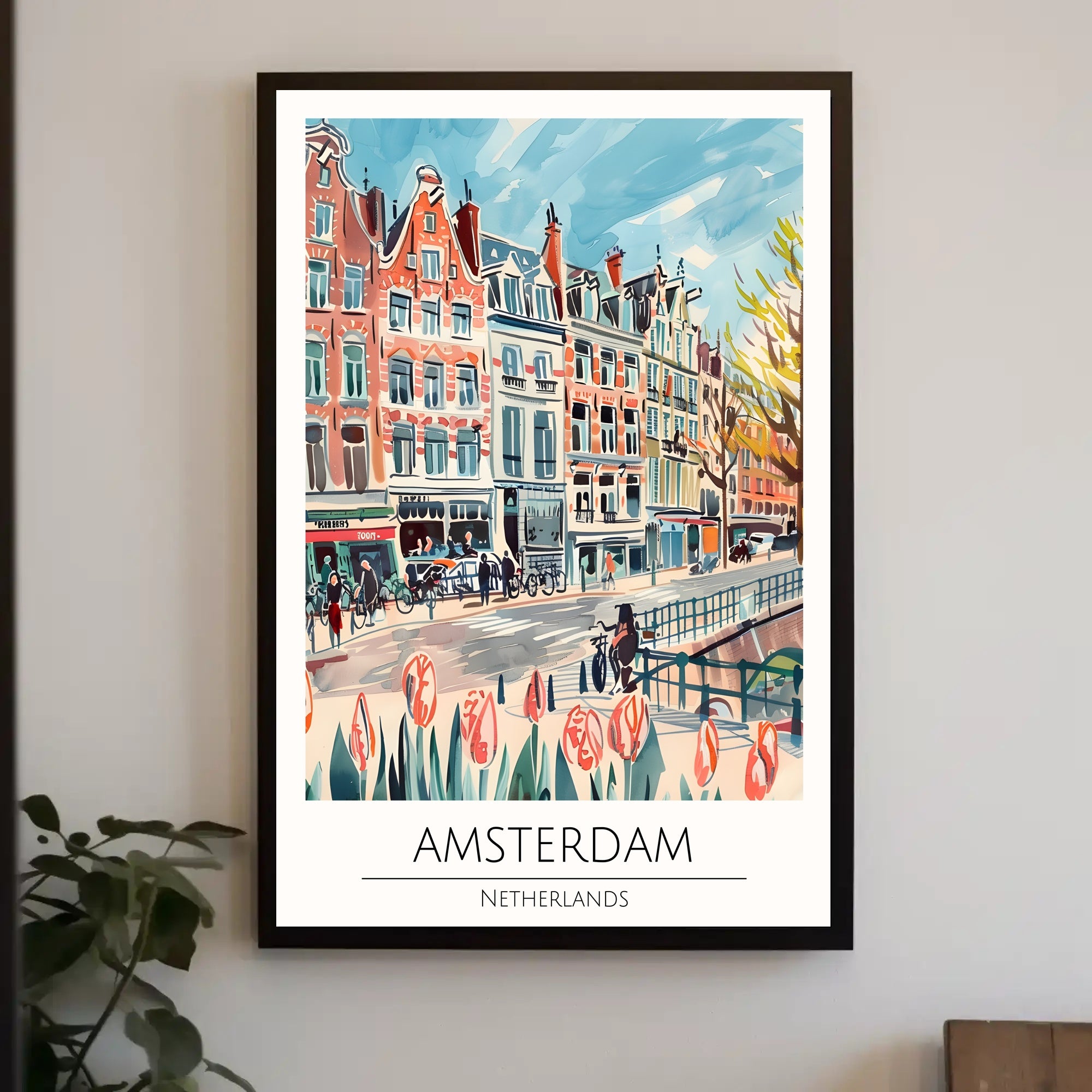 Amsterdam Cityscape Poster PosterGoat
