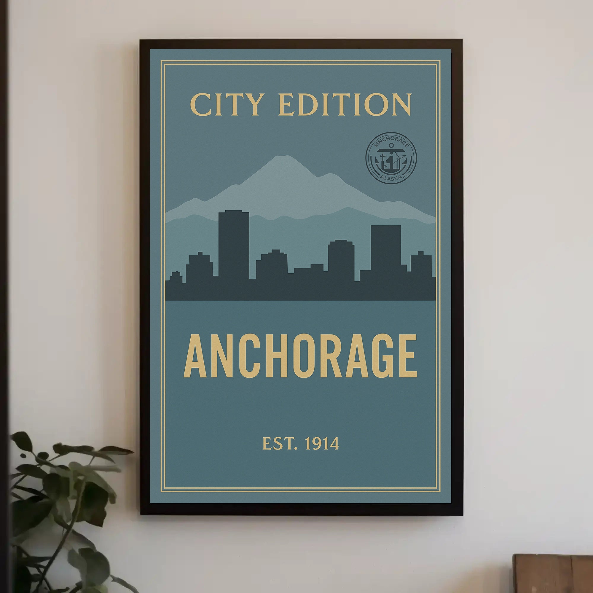 Anchorage City Edition Poster PosterGoat