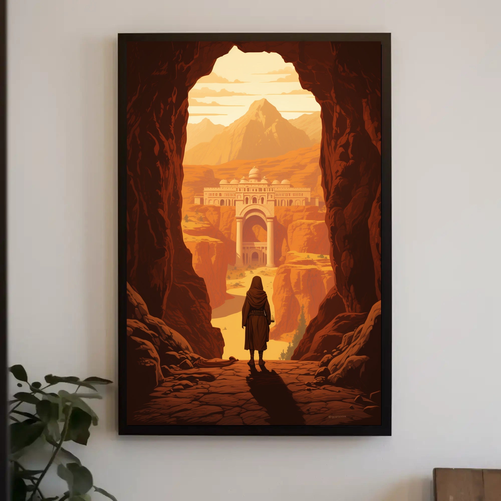 Ancient City Adventure Awaits Fantasy or Mythology Poster PosterGoat