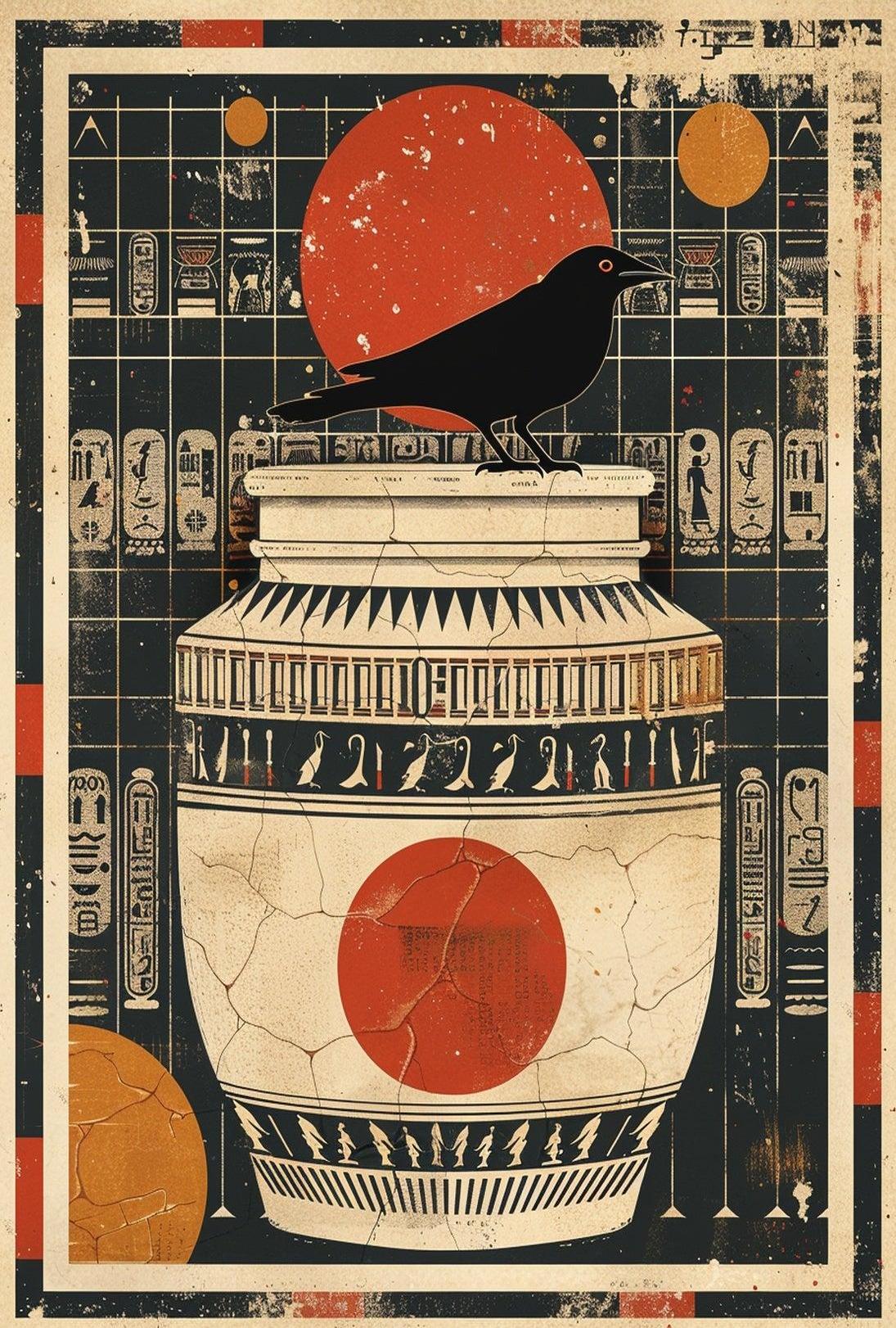 Ancient Egyptian Mystical Art Cultural or Heritage Poster PosterGoat