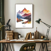 Andes Sunrise Travel Poster PosterGoat
