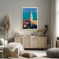 Andora Italy Scenic Coast Travel Poster PosterGoat