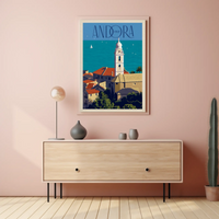 Andora Italy Scenic Coast Travel Poster PosterGoat
