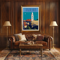 Andora Italy Scenic Coast Travel Poster PosterGoat