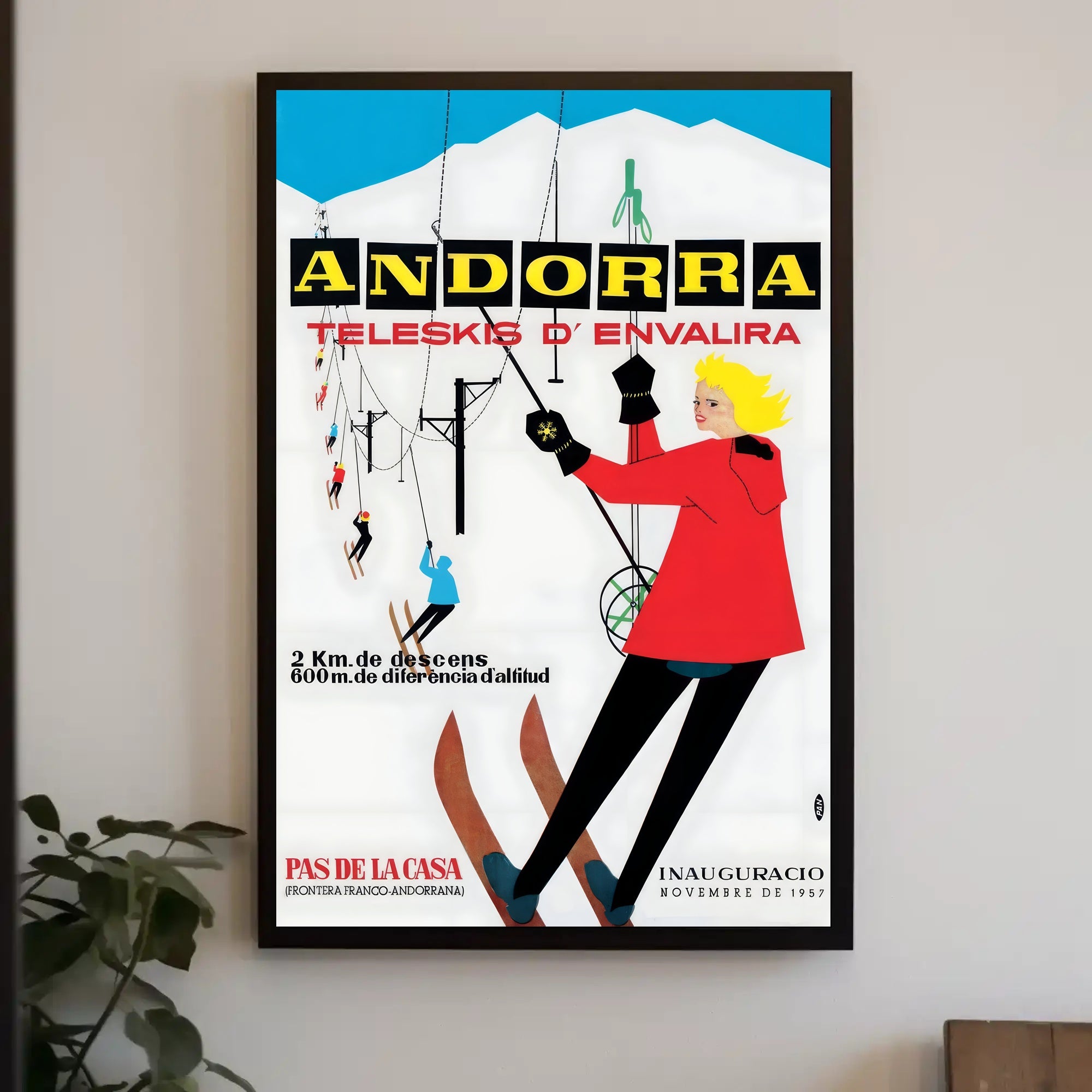 Andorra Teleskis d'Envalira Poster PosterGoat