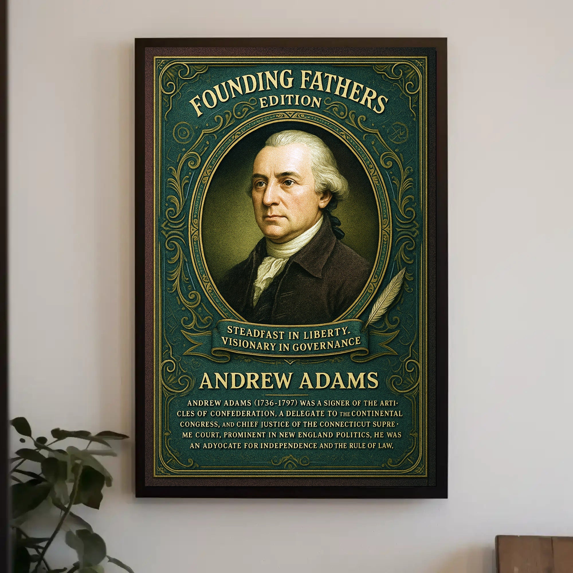 Andrew Adams Founding Father Poster PosterGoat