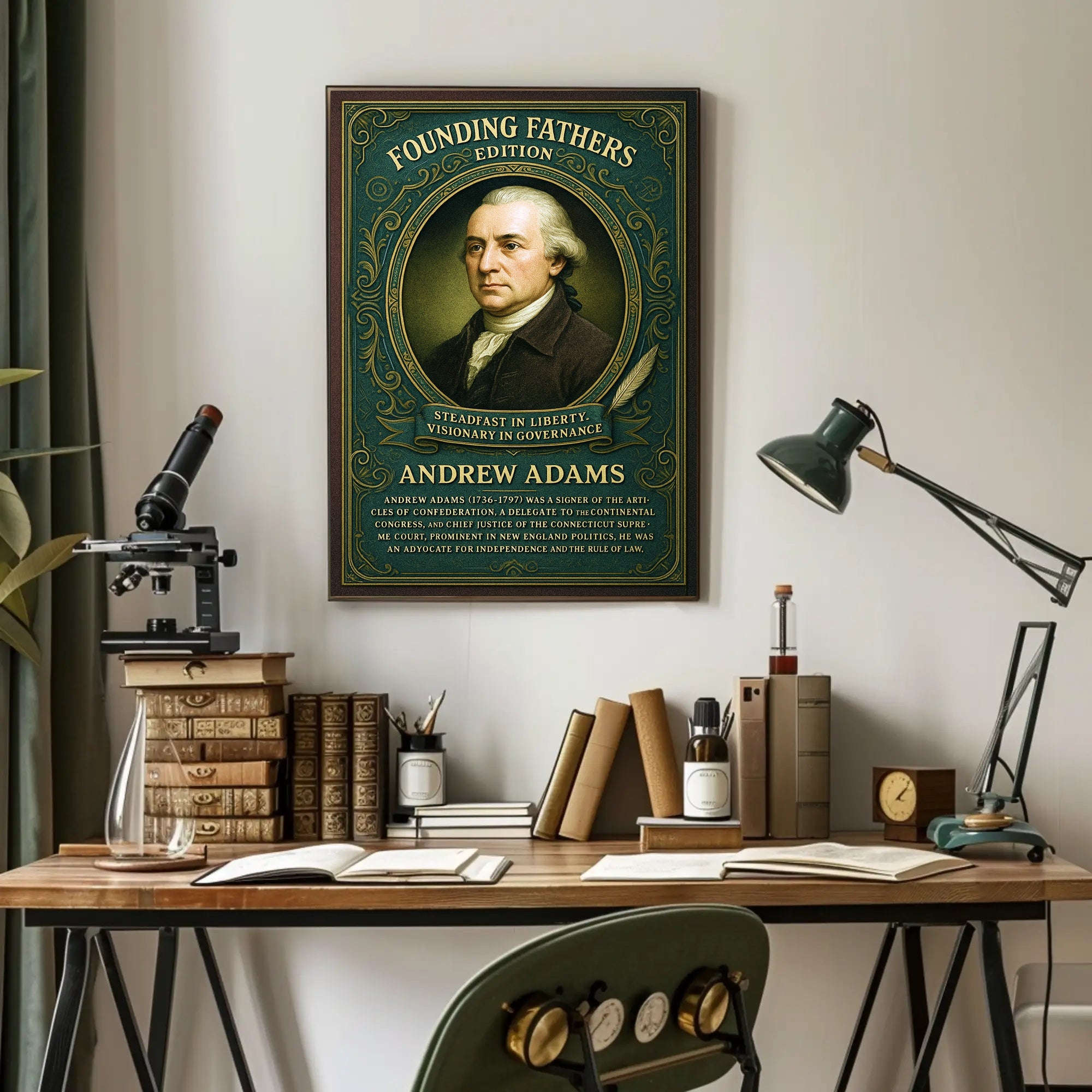 Andrew Adams Founding Father Poster PosterGoat