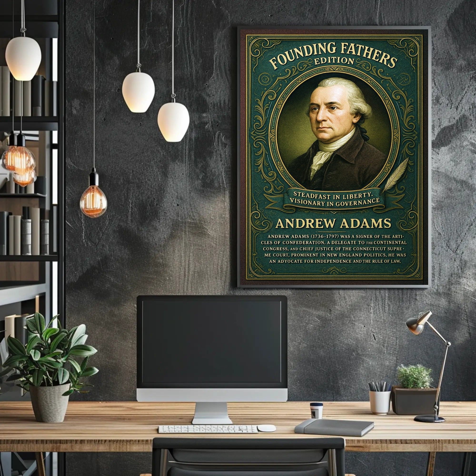 Andrew Adams Founding Father Poster PosterGoat