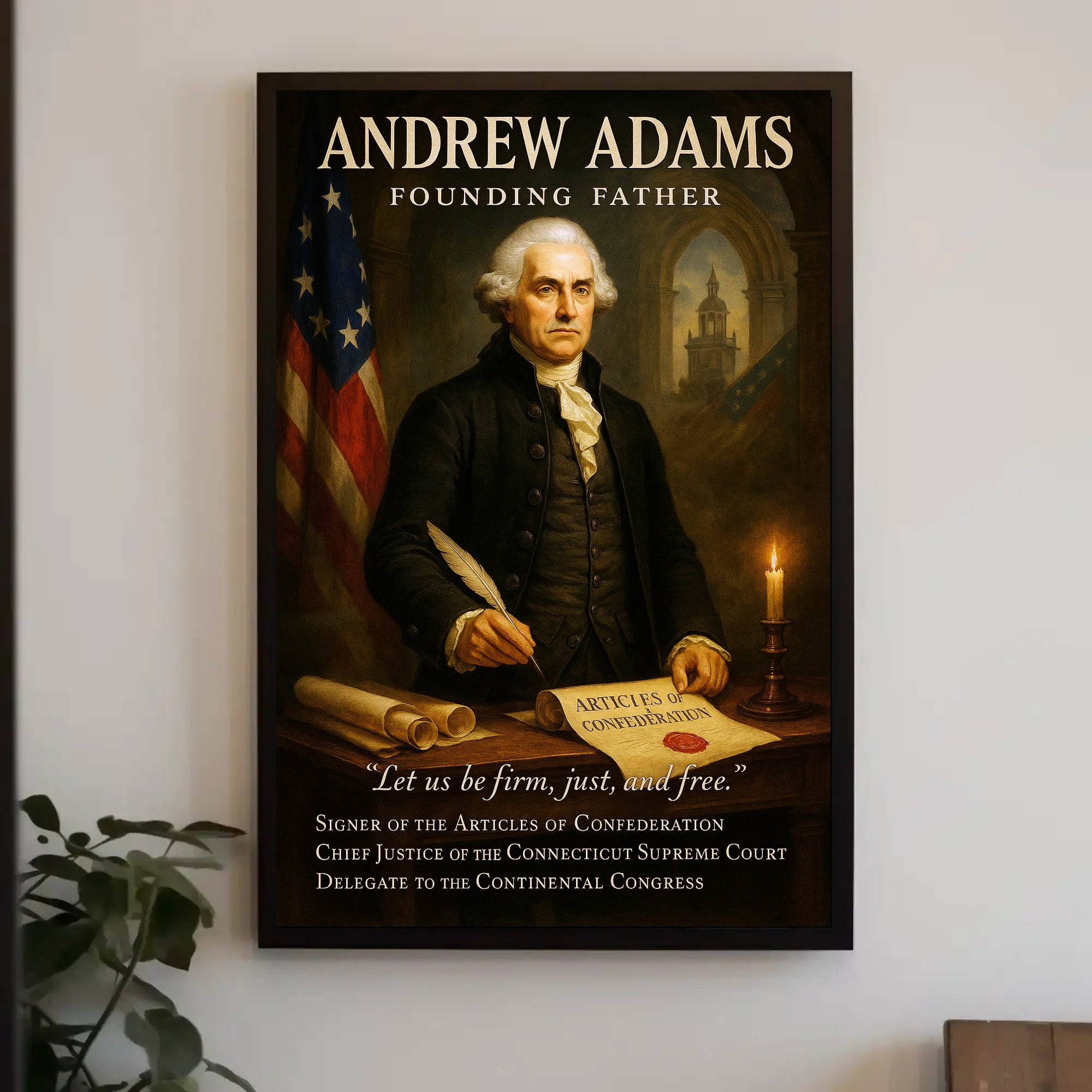 Andrew Adams Founding Father Poster PosterGoat