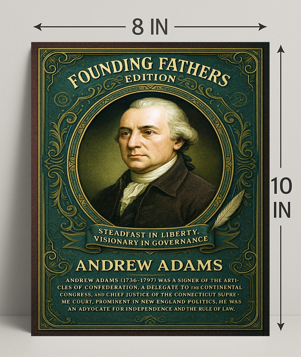 Andrew Adams Founding Father Poster PosterGoat