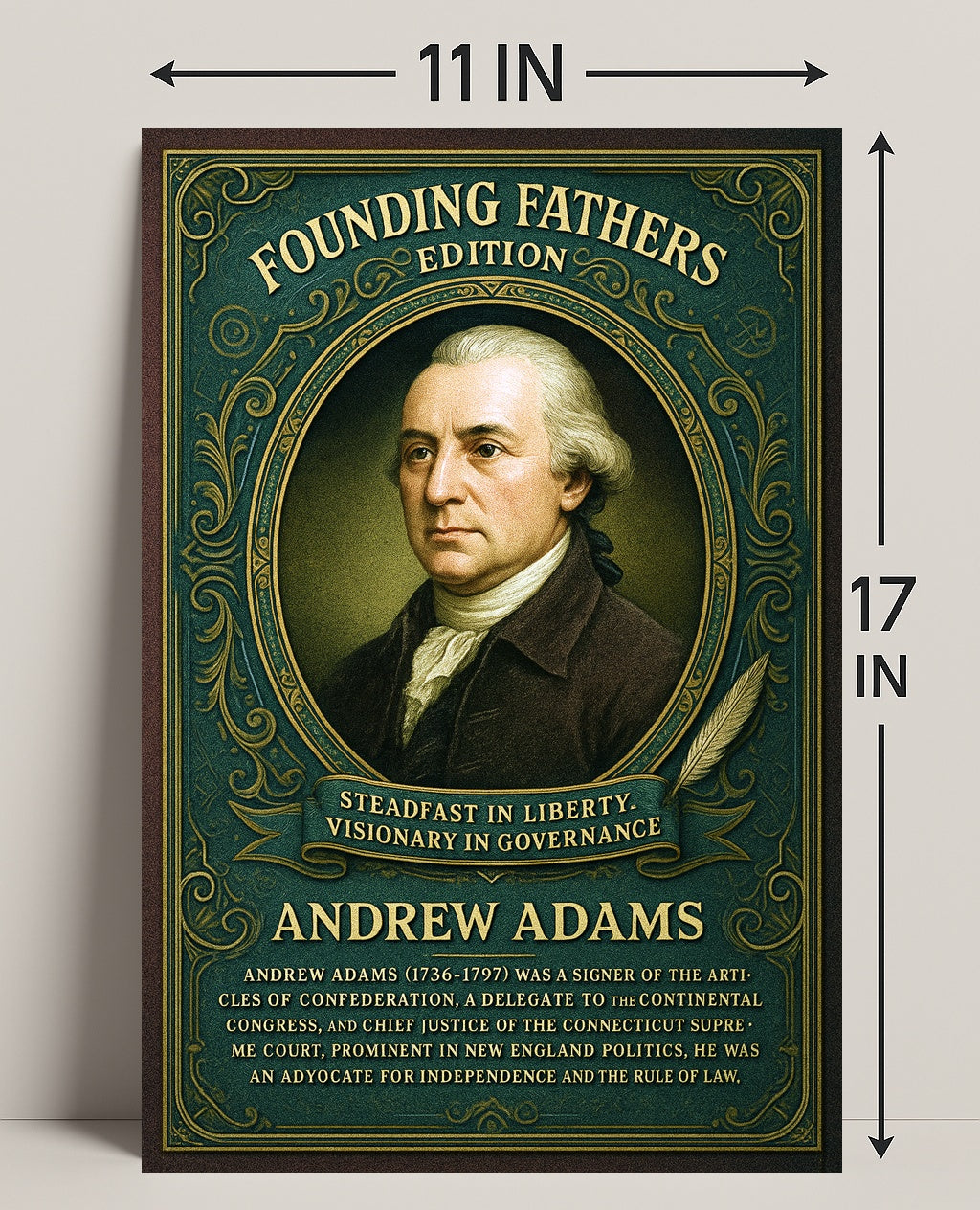 Andrew Adams Founding Father Poster PosterGoat