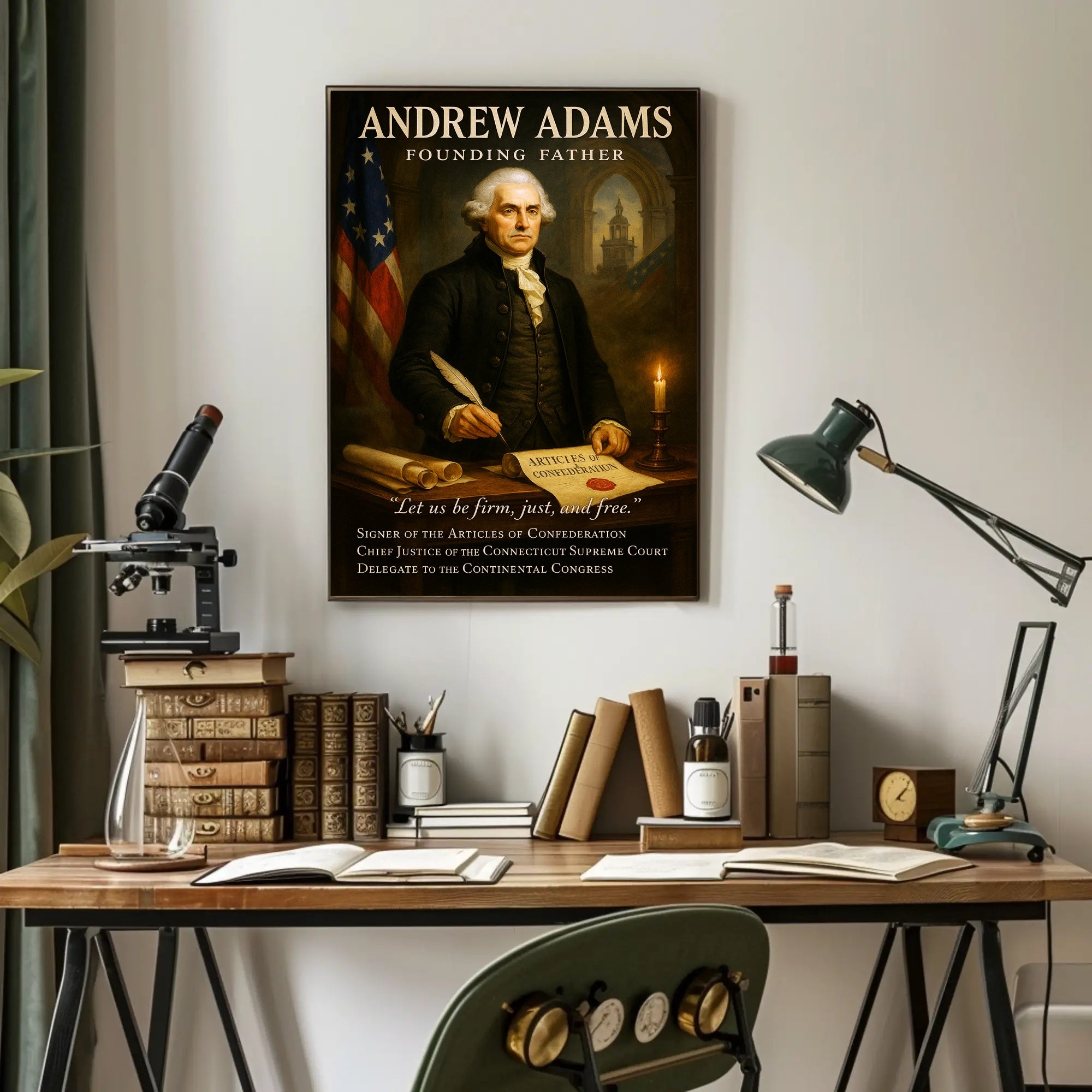 Andrew Adams Founding Father Poster PosterGoat