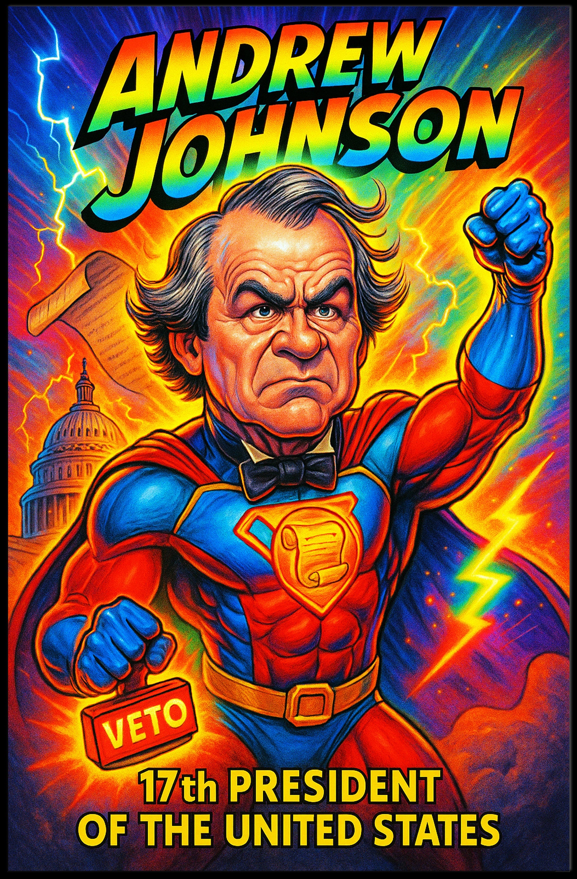 Andrew Johnson 17th President Poster PosterGoat