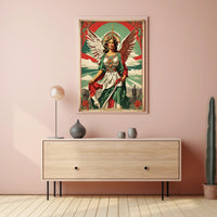 Angel-Woman Mexican-Inspired Fantasy or Mythology Poster PosterGoat