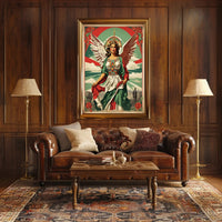 Angel-Woman Mexican-Inspired Fantasy or Mythology Poster PosterGoat