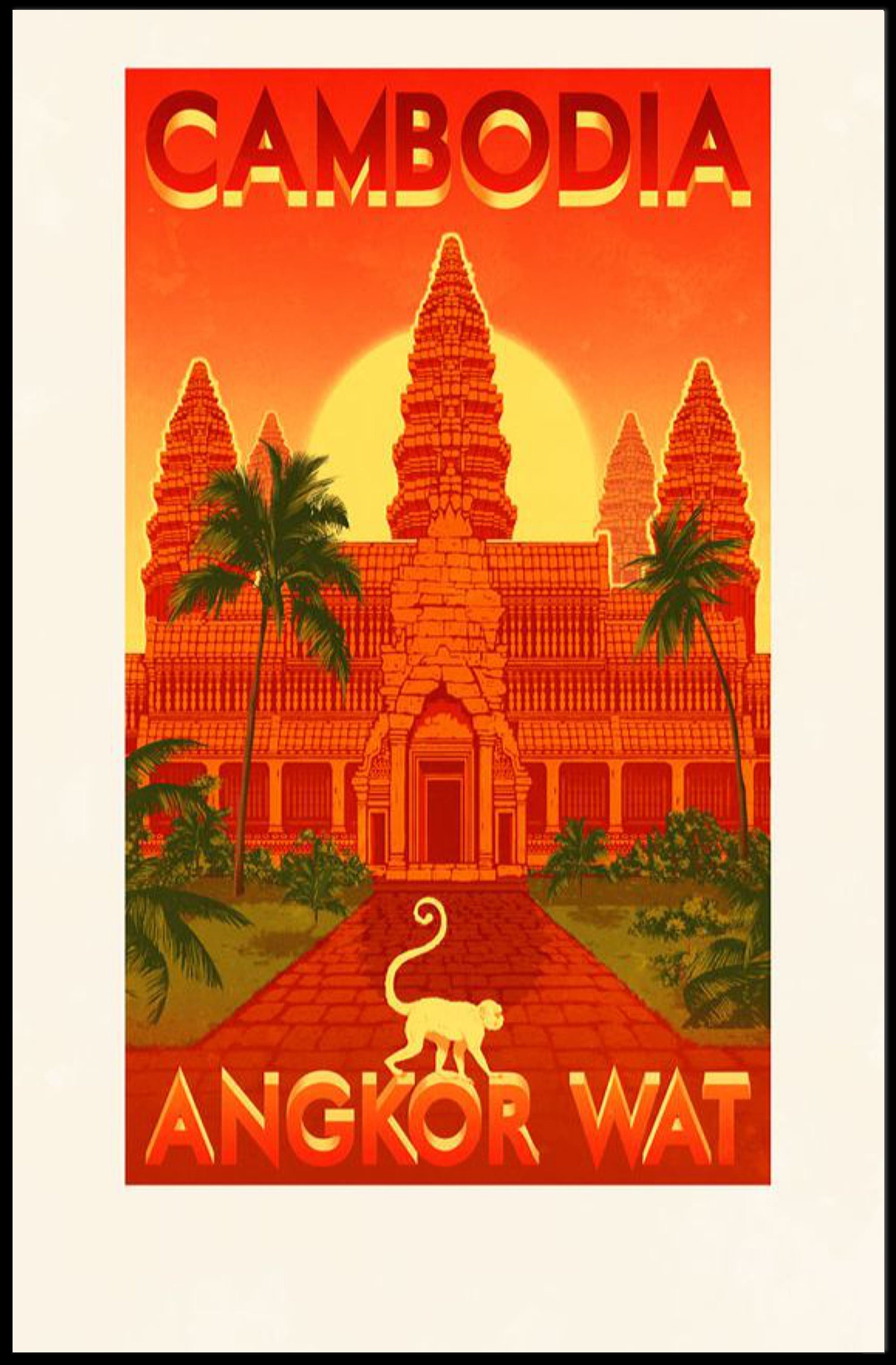 Angkor Wat Adventure Travel Poster PosterGoat