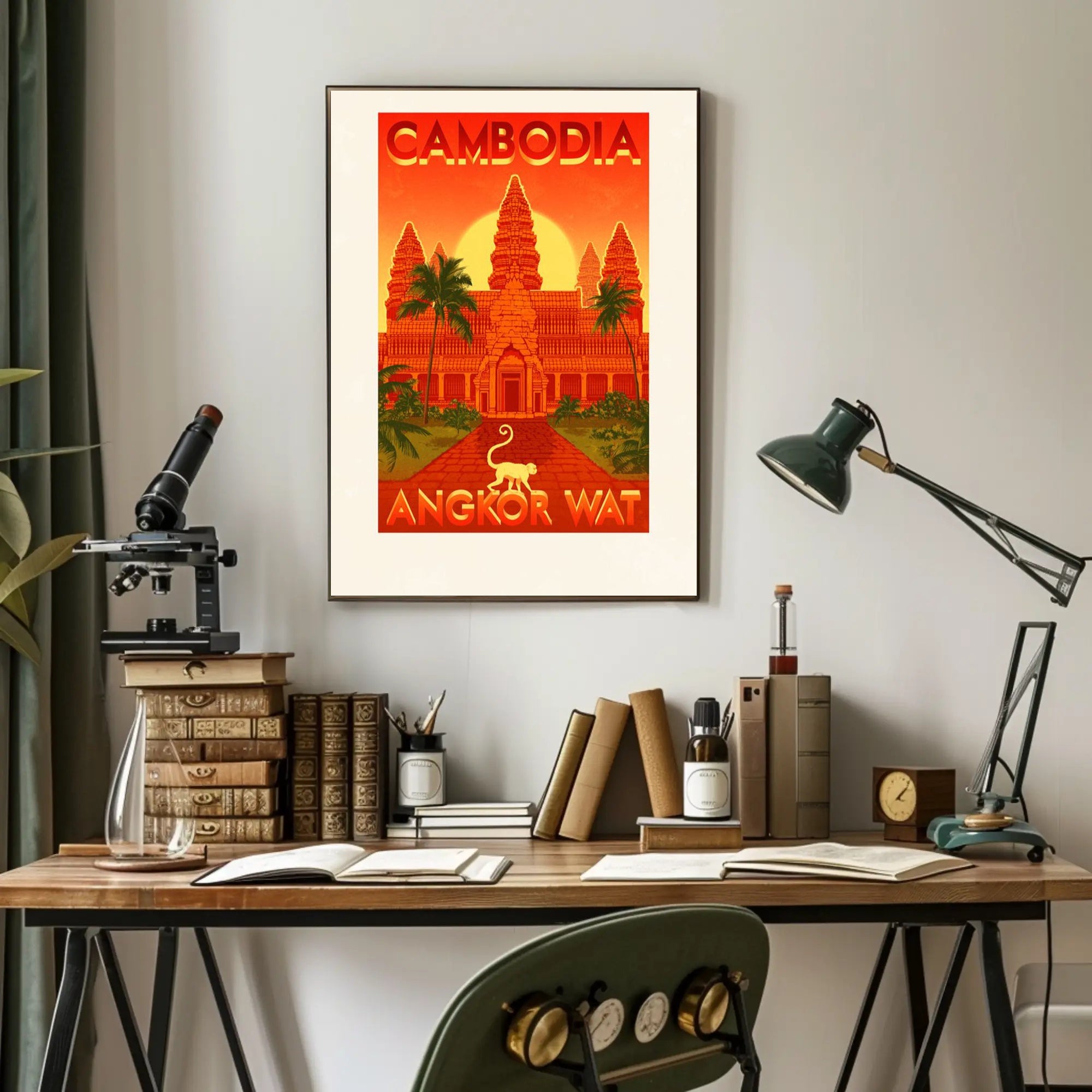 Angkor Wat Adventure Travel Poster PosterGoat