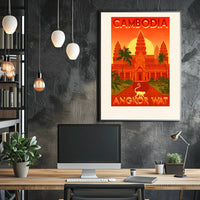 Angkor Wat Adventure Travel Poster PosterGoat