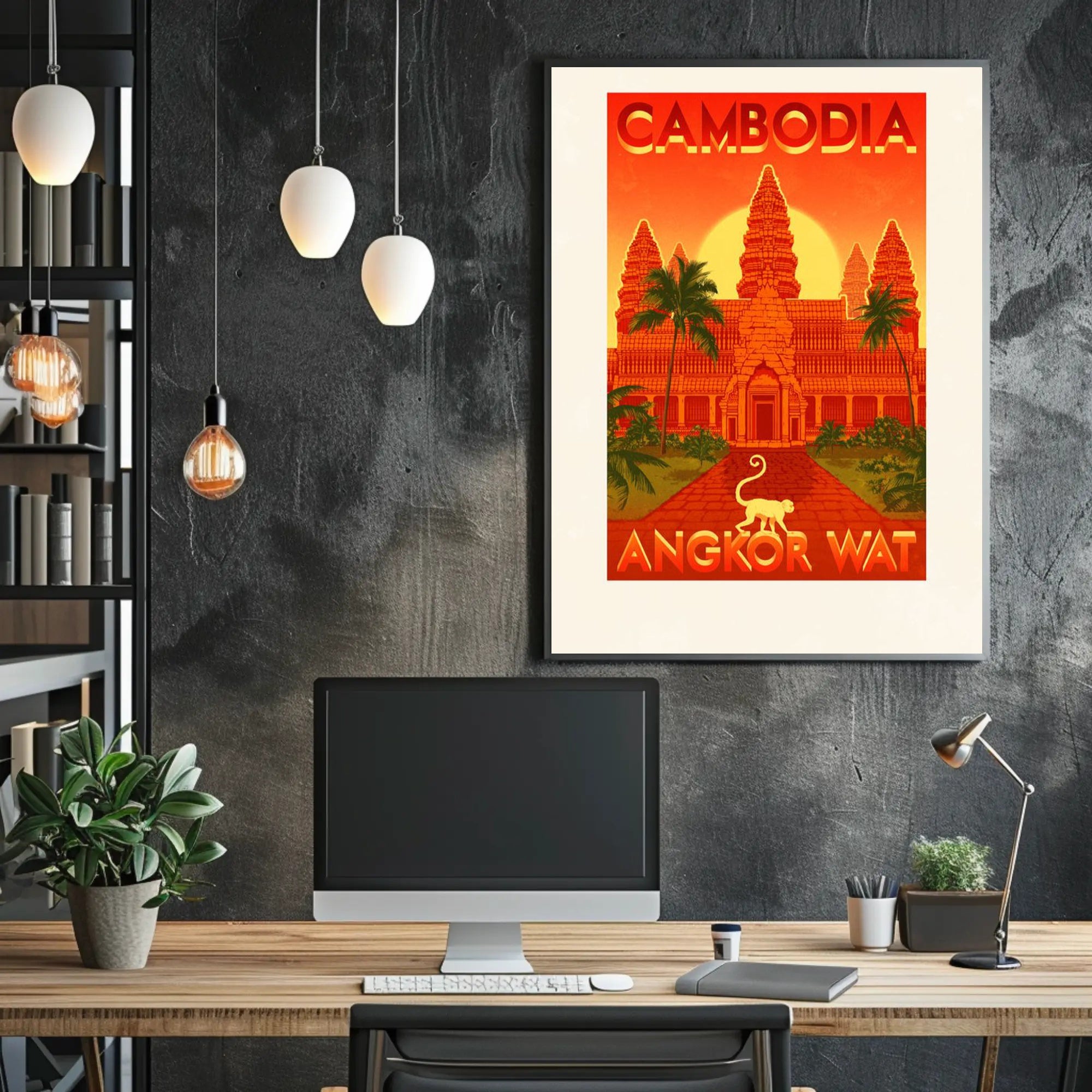 Angkor Wat Adventure Travel Poster PosterGoat
