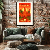 Angkor Wat Adventure Travel Poster PosterGoat