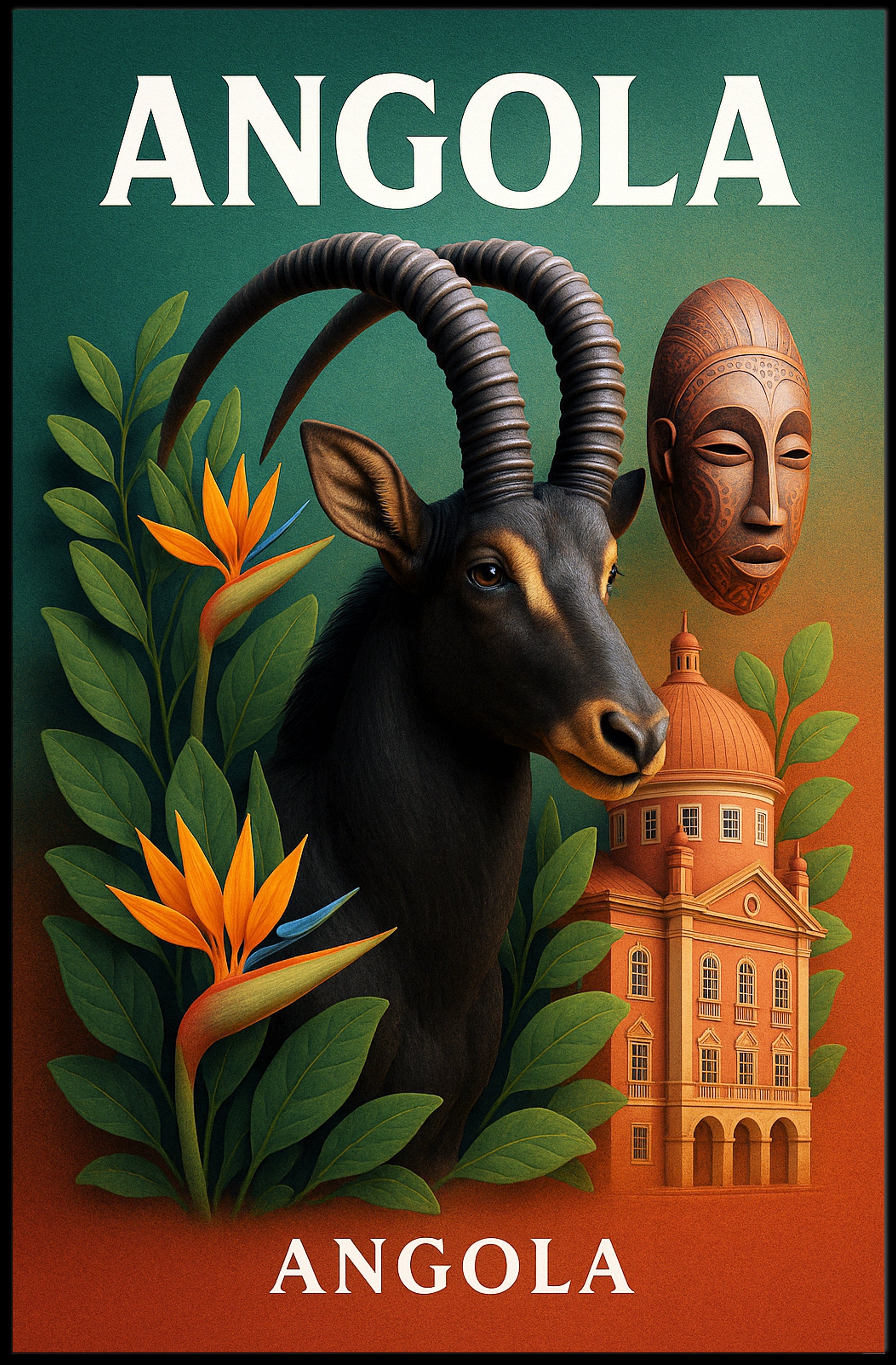 Angola A Cultural Mosaic Poster PosterGoat