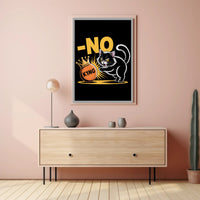 Animated Cat with Crown - Animal Poster PosterGoat