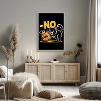 Animated Cat with Crown - Animal Poster PosterGoat