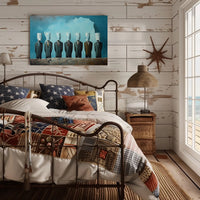 Anonymous Men in Suits Surreal Artistic Poster PosterGoat