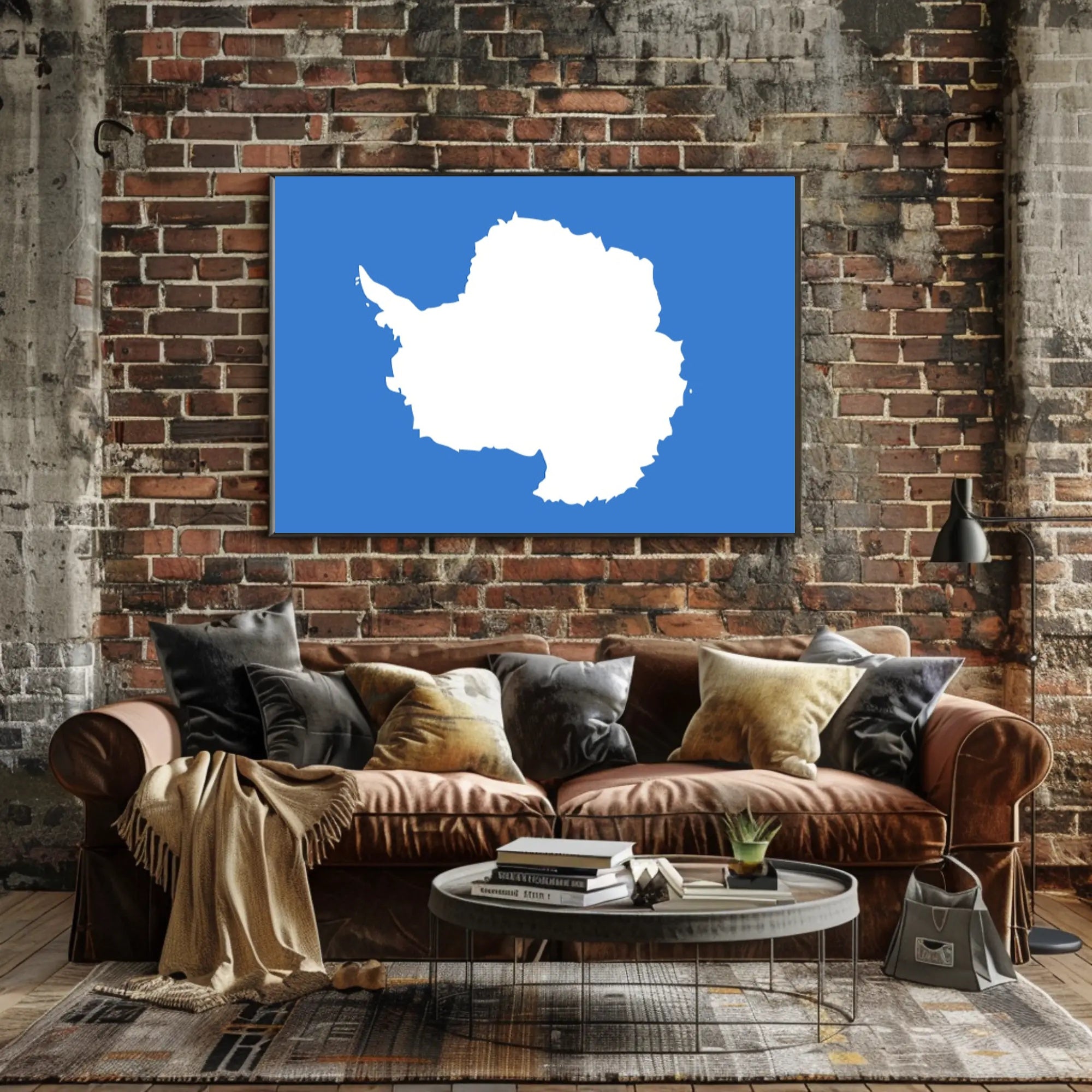 Antarctica Minimalist Art Poster: Abstract or Artistic Poster PosterGoat