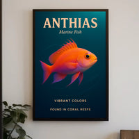 Anthias Vibrant Colors Poster PosterGoat