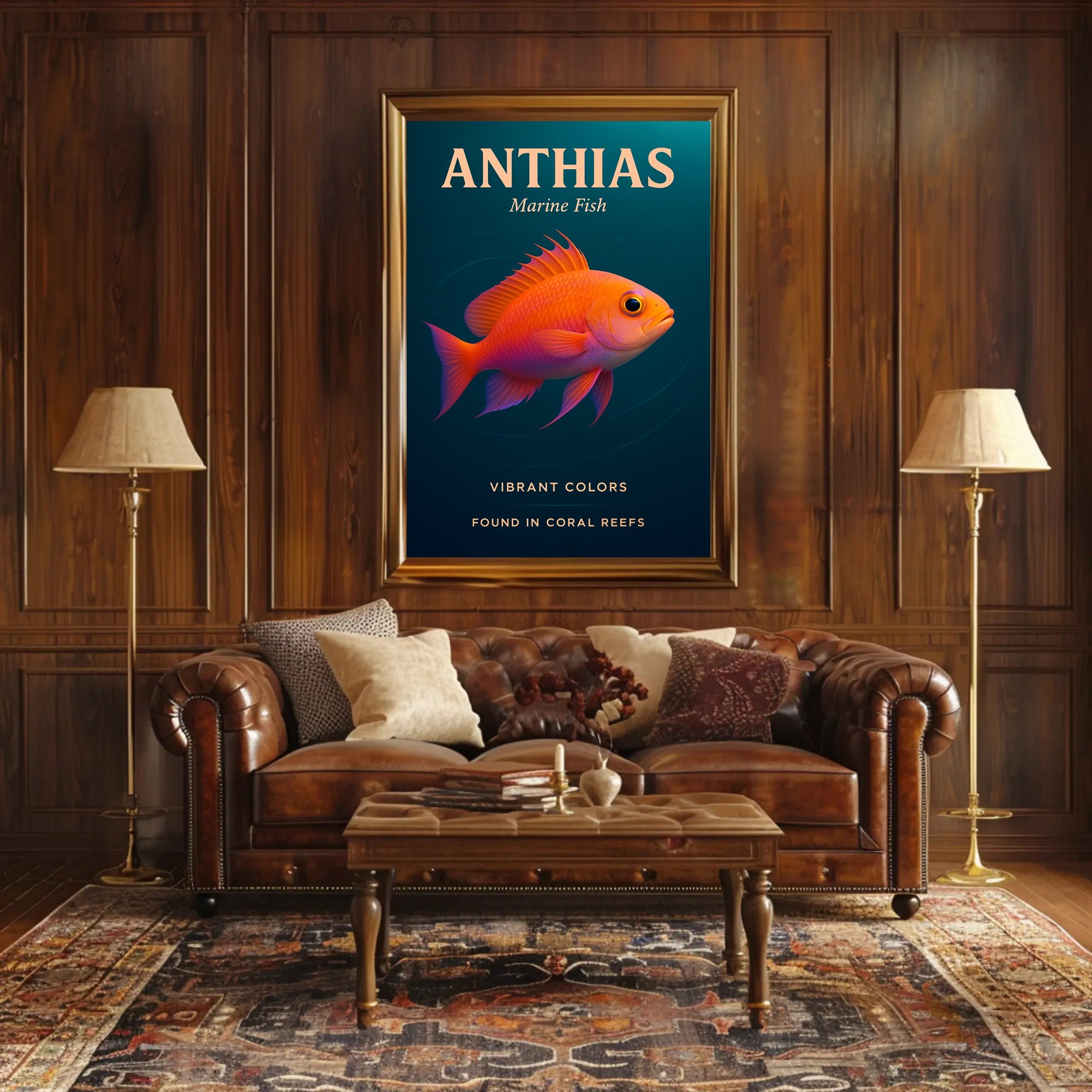 Anthias Vibrant Colors Poster PosterGoat