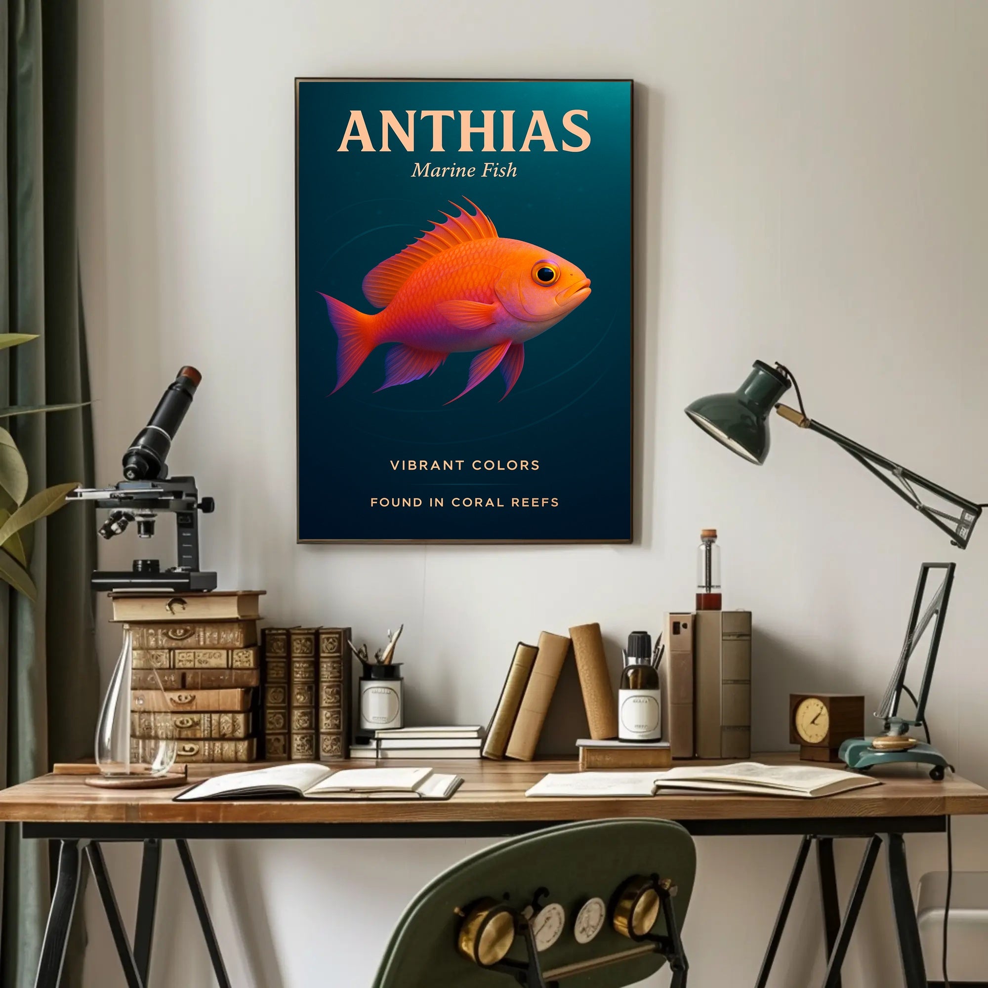 Anthias Vibrant Colors Poster PosterGoat