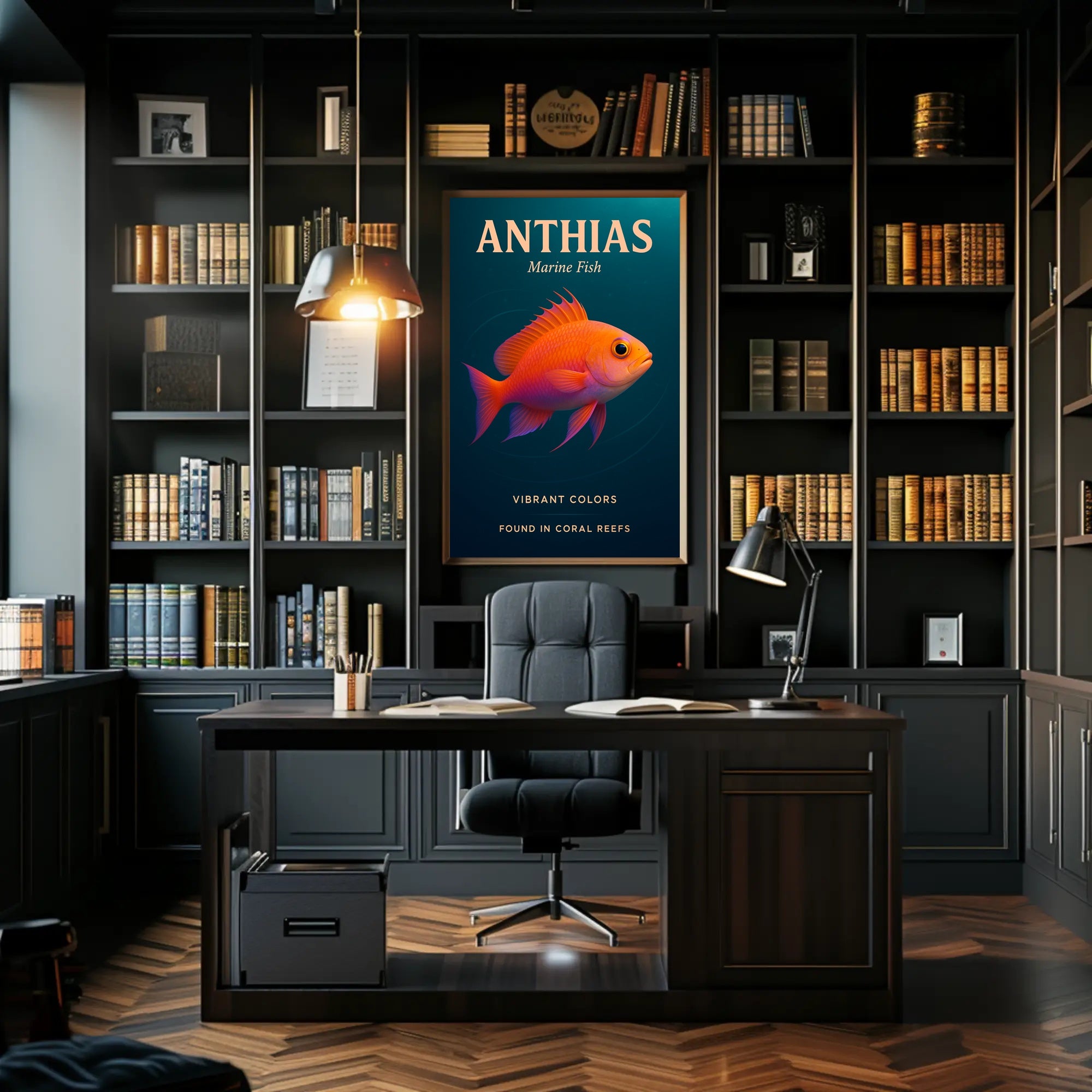 Anthias Vibrant Colors Poster PosterGoat