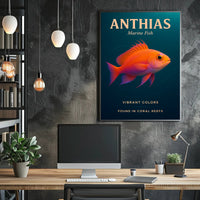 Anthias Vibrant Colors Poster PosterGoat