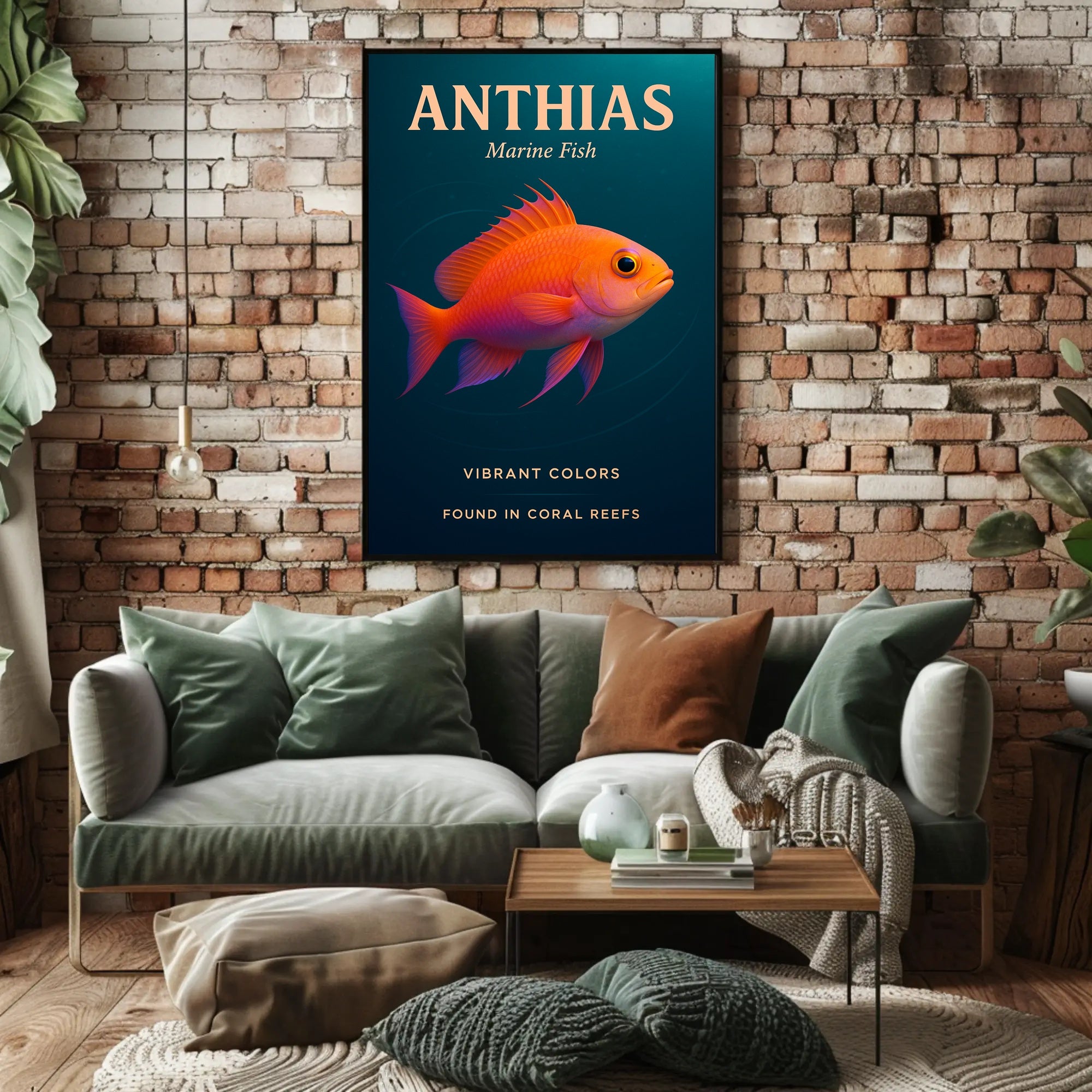 Anthias Vibrant Colors Poster PosterGoat