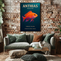 Anthias Vibrant Colors Poster PosterGoat