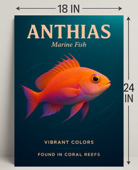 Anthias Vibrant Colors Poster PosterGoat